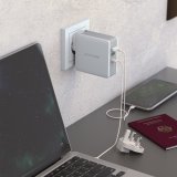 RealPower DeskCharge-65 Travel Universel Gr� Vekselstr�m Indend�rs #5