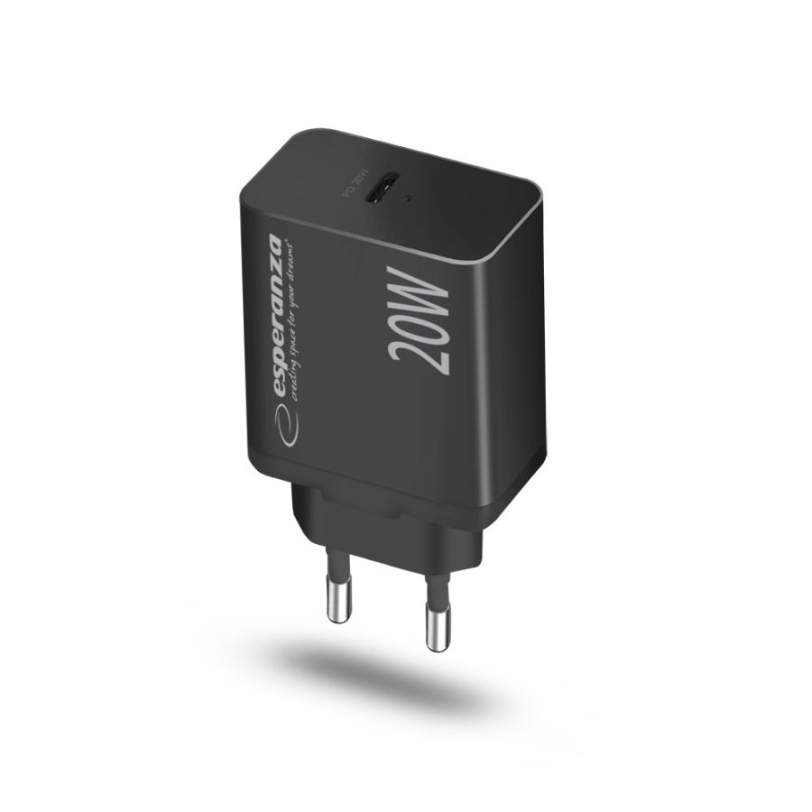Esperanza EZC104K netoplader 20W sort #3