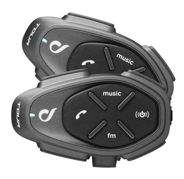 Interphone TOUR HD Motorcykel-intercom 1500 m 2 stk Sort #1
