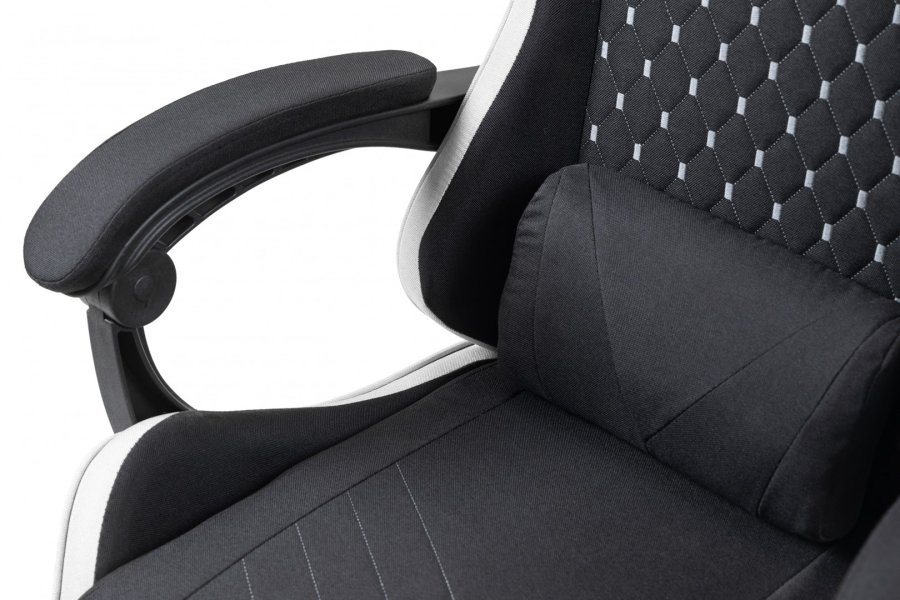 Mars Gaming MGC-X Fabric PC gamingstol Polstret s�de Sort, Hvid #11