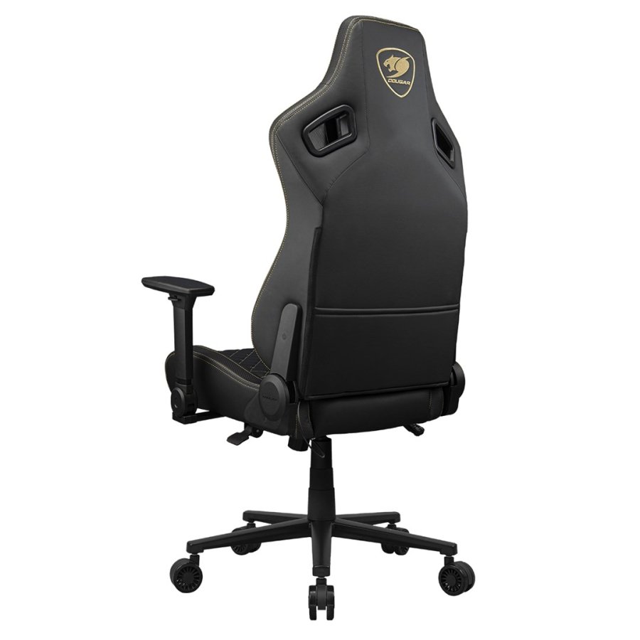 COUGAR CGR-DFL-GLB PC gamingstol Polstret vatteret s�de Sort, Guld #46