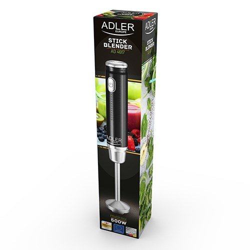 Adler AD 4617 blender Nedsnkning blender Sort, Slv 350 W #4