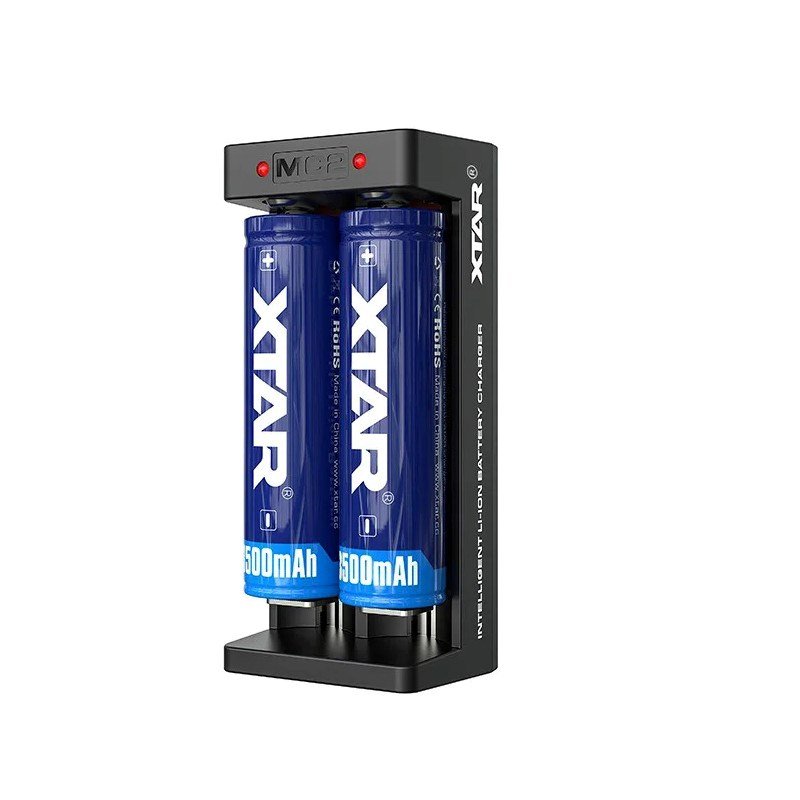 Oplader til Li-ion 18650 USB-C-batterier/cylindriske celler – 2 kanaler #4