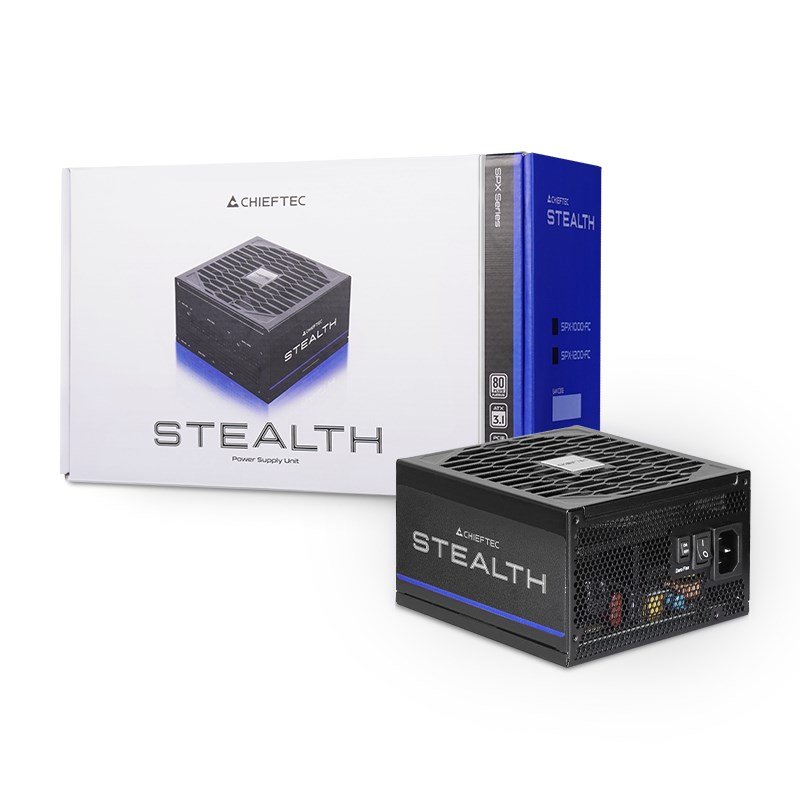 Chieftec Stealth 1000W Vega M Series SPX-1000-FC 80+ Platin enhed til str�mforsyning 24-pin ATX ATX Sort #8