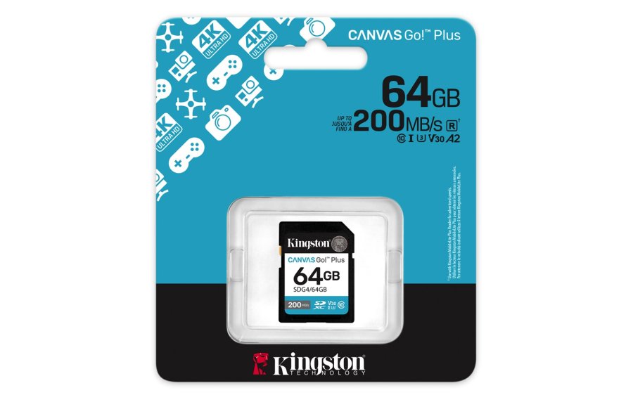 Kingston Technology Canvas Go! Plus 64 GB SDXC Canvas Go Plus Gen4 200 MB/s C10 UHS-I U3 V30 #7
