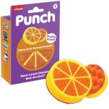 Vileda Punch skuresvamp, kraftig, orange, 1 stk. #1