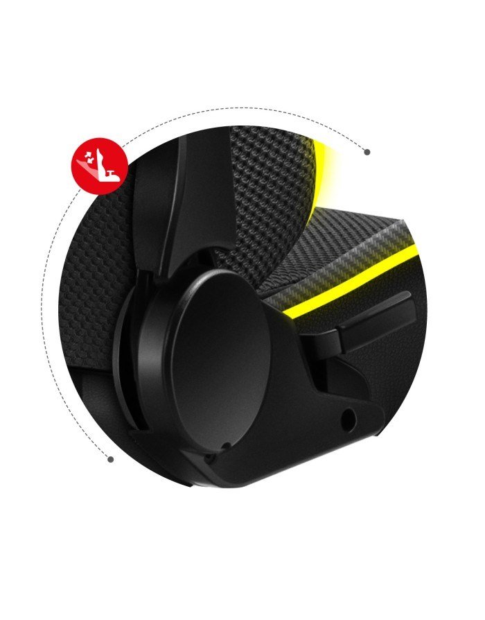 Huzaro Force 6.2 RGB PC gamingstol Spand (vugge) sde Sort #10