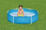 Bestway 56283 / 24 swimmingpool til over jorden Indrammet pool Rund Bl� #8