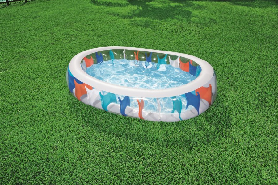 Bestway 54066 swimmingpool til over jorden Oppustelig pool Oval 542 L Flerfarvet #16