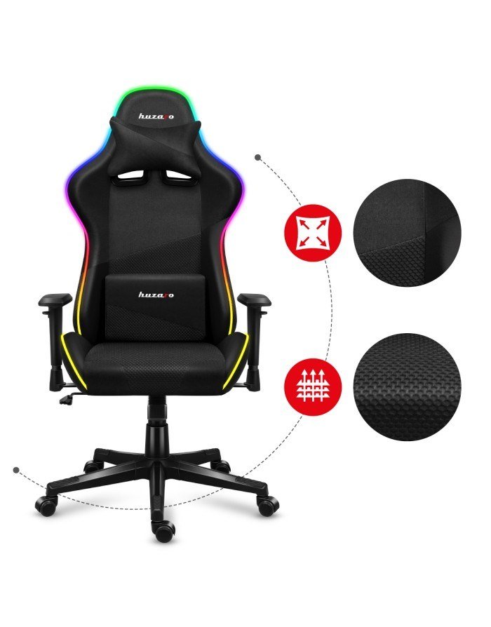 Huzaro Force 6.3 PC gamingstol Spand (vugge) sde Sort, Flerfarvet #8