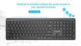 Gembird KB-WPS-03 tastatur Kontor RF tr�dl�s + Bluetooth QWERTY US International Sort #13