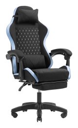 Mars Gaming MGC-X Fabric PC gamingstol Polstret s�de Sort, Bl� #3