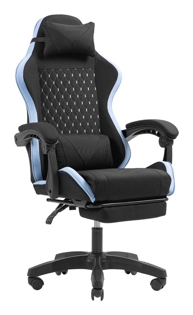 Mars Gaming MGC-X Fabric PC gamingstol Polstret s�de Sort, Bl� #3