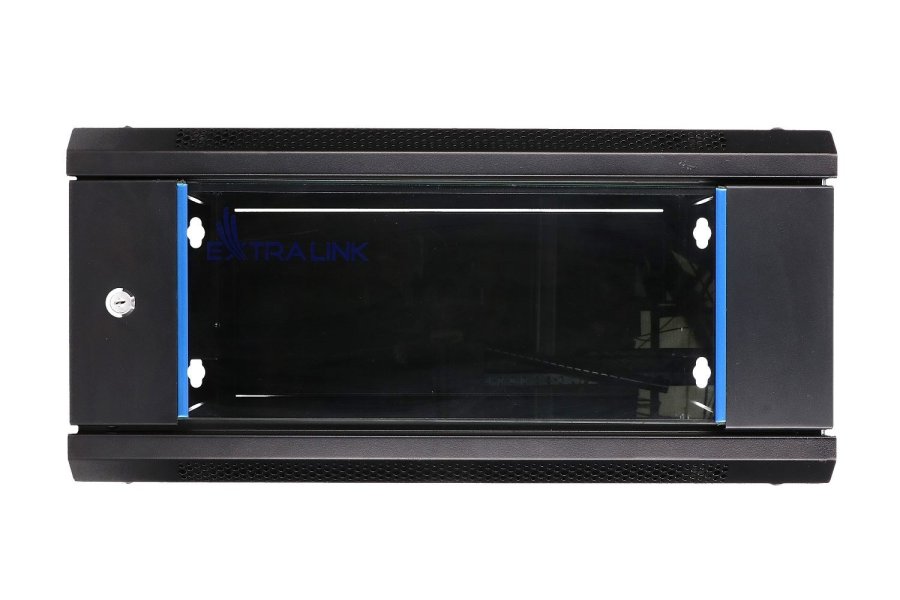 Extralink 4U 600X450 WALL-MOUNTED RACKMOUNT CABINET BLACK Vgmonteret stativ Sort #12
