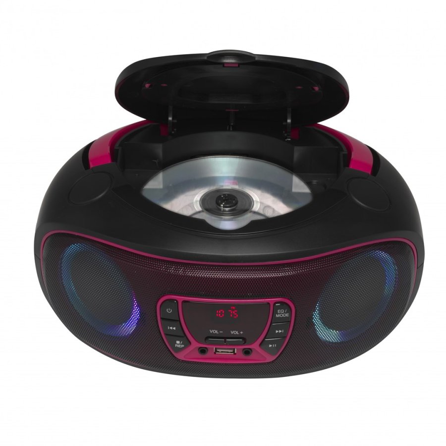 Denver TCL-212BT PINK Brbar CD-afspiller Sort, Lyserd #4