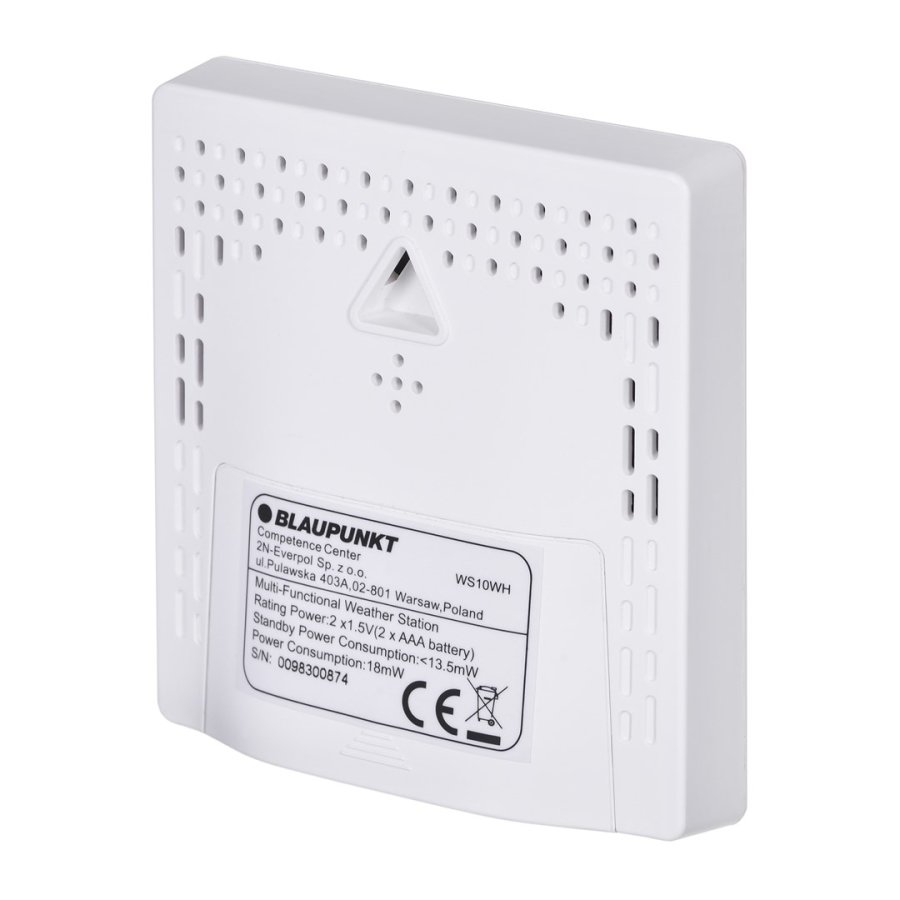 Vejrstation med udendrs sensor Blaupunkt WS10WH #9