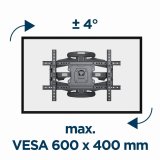 Gembird WM-75ST-01 tv-beslag 190,5 cm (75