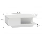 Topeshop DENVER BIEL P kaffe-, side- & endebord Kaffebord Friform facon 1 ben #4