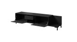 RTV-skab MARMO 2D1S1K 195x40x47,5 cm sort mat/marmor sort #2