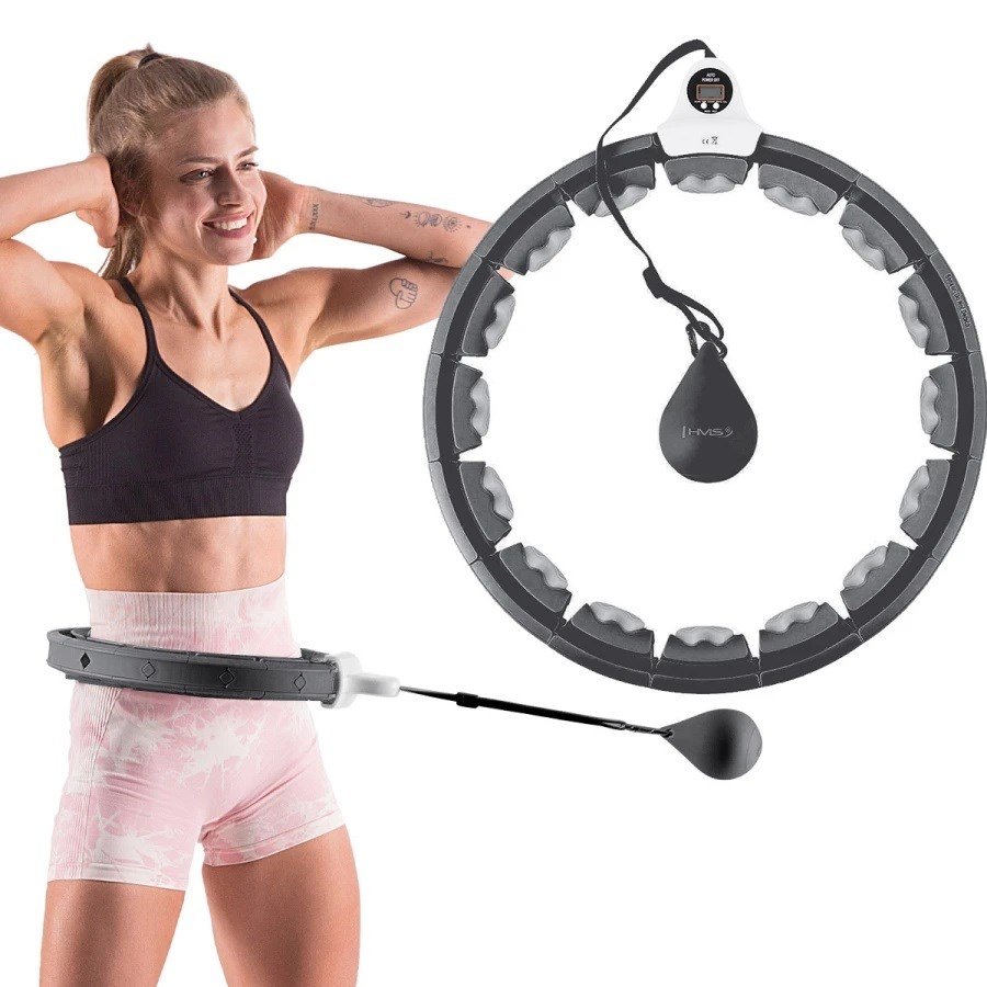 Hula hop med faner, vgt og tller HMS HHW06 sort #2