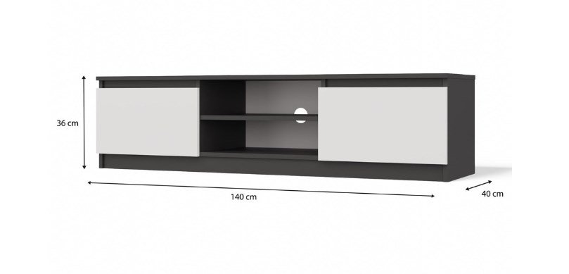 RTV 140 MALWA ANTRACIT/HVID #5