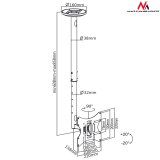 Loftmonteret tv-holder 23-42