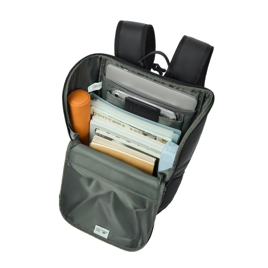 Rivacase Eden rygs�k City backpack Sort Polyester, PU-l�der #23