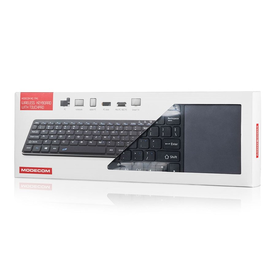 Modecom MC-TPK1 tastatur RF trdlst QWERTY Engelsk Sort #4
