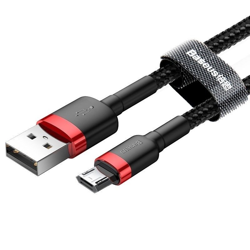 Micro USB-kabel Baseus Cafule 1.5A 2m (rd/sort) #2