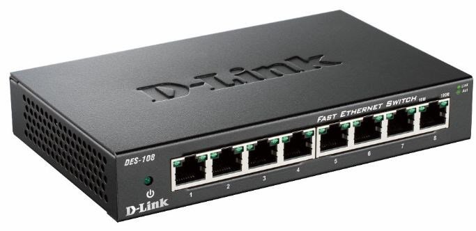 D-Link DES-108 Sort #1