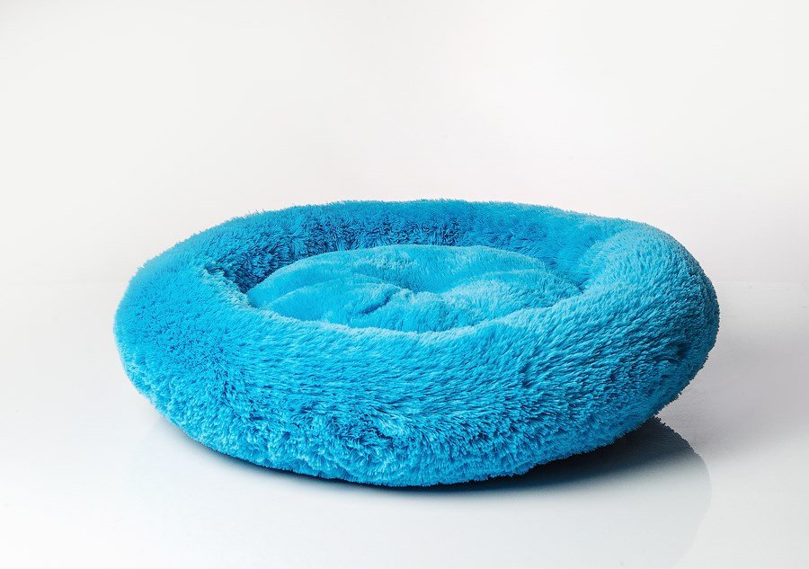 GO GIFT Shaggy blue M - seng til kledyr - 57 x 57 x 10 cm #1