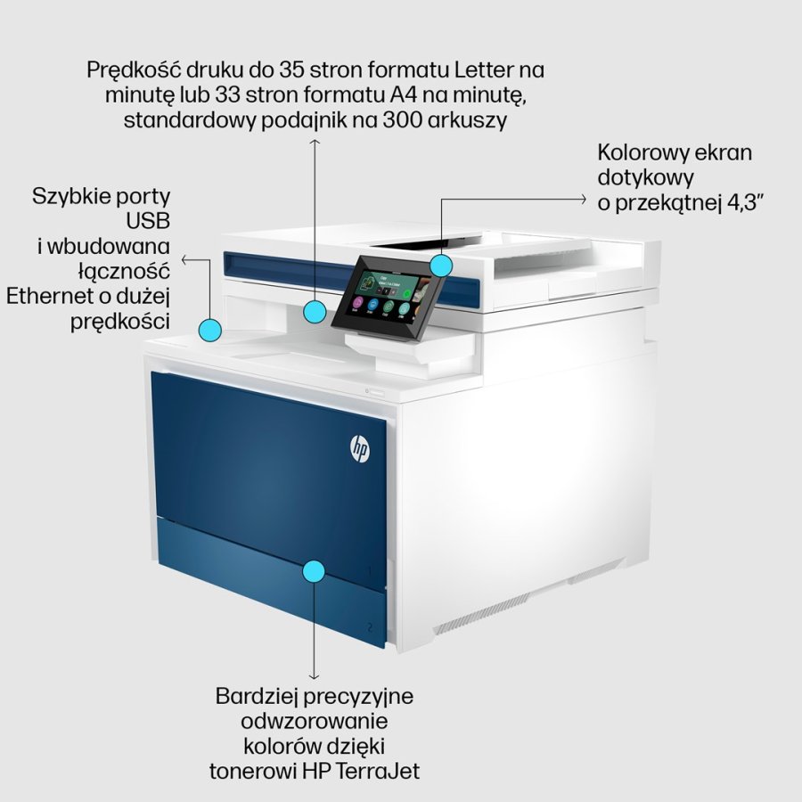 HP Color LaserJet Pro LaserJet Pro 4302fdn Multifunction Farve Printer, Kun ethernet; Kopimaskine, scanner #4