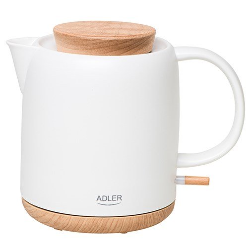Adler Electric Kettle | AD 1304 | Electric | 1200 W | 1 L | Ceramic | 360 rotational base | White #1