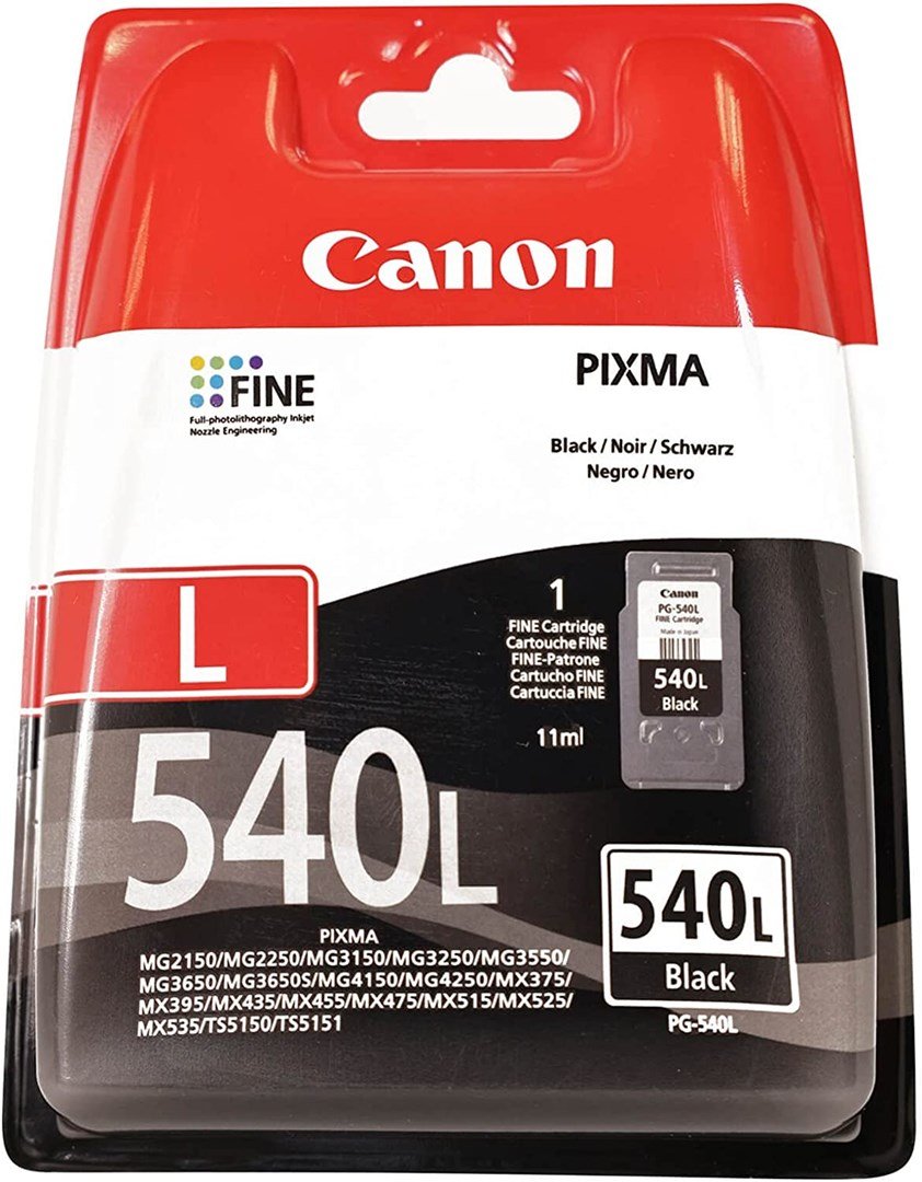Canon PG-540L blkpatron 1 stk Original Standard udbytte Sort #1