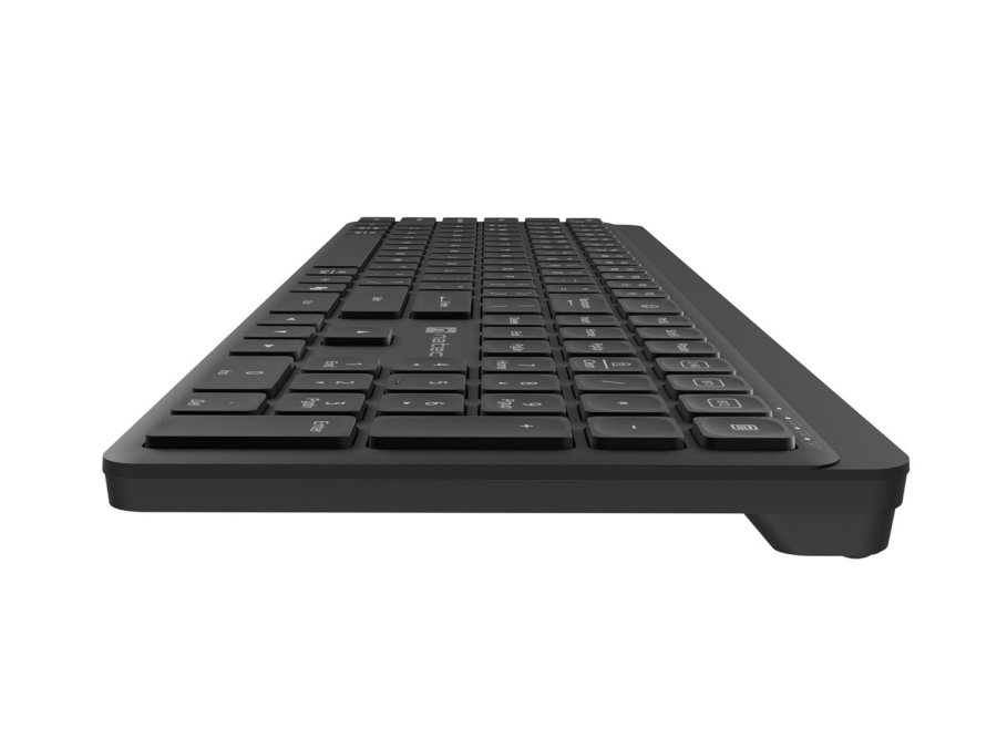 Natec Tang US tr�dl�st tastatur BT + 2.4 GHz lydsvagt slim sort #4
