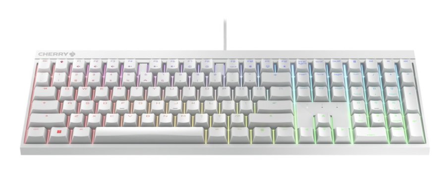 CHERRY MX 2.0S tastatur Spil USB QWERTZ Tysk Hvid #2