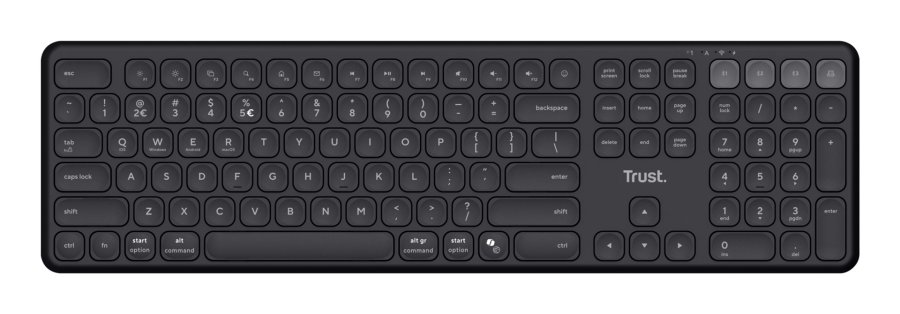 Trust Vaiya tastatur Universel USB + RF Wireless + Bluetooth US engelsk Sort #3