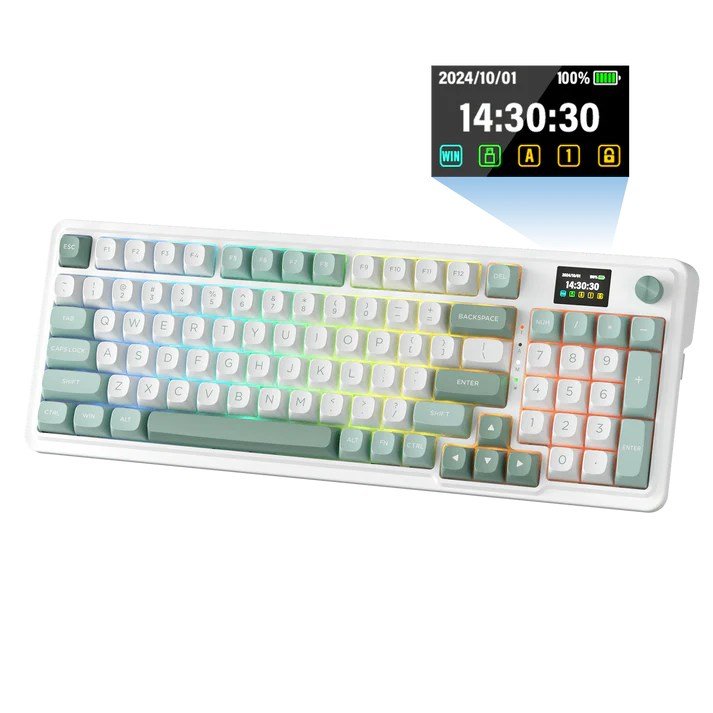 REDRAGON K719WG-RGB-PRO Galatin tastatur USB + RF Wireless + Bluetooth Hvid, Gr�n #7