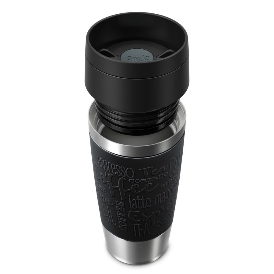 EMSA Travel Mug Classic N2020200 rejsekrus 360 ml Sort, Rustfrit st�l Rustfrit st�l #2