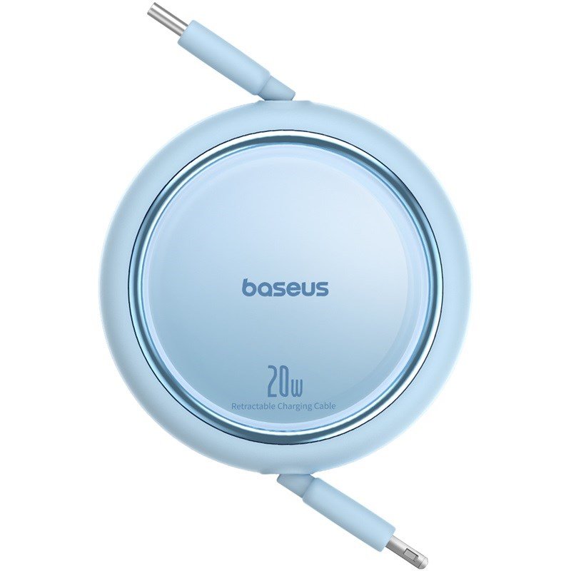Baseus Free2Pull Udvideligt USB C til iP Ligtning hurtigopladningskabel 1 m 20 W Bl #1