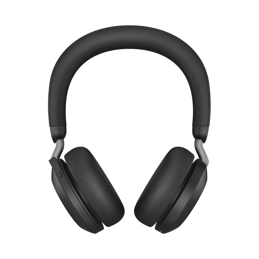 Jabra Evolve2 75 Headset Kabel & trdls Opkald/musik USB Type-C Bluetooth Opladningsstativ Sort #1