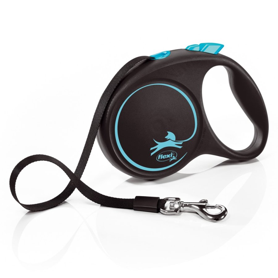 Flexi Automatisk snor Black Design M 5 m, Bl #1