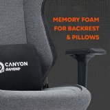 Canyon Gaming Chair Boulder XLCH01 Gaming l�nestol Polstret s�de Gr� #14