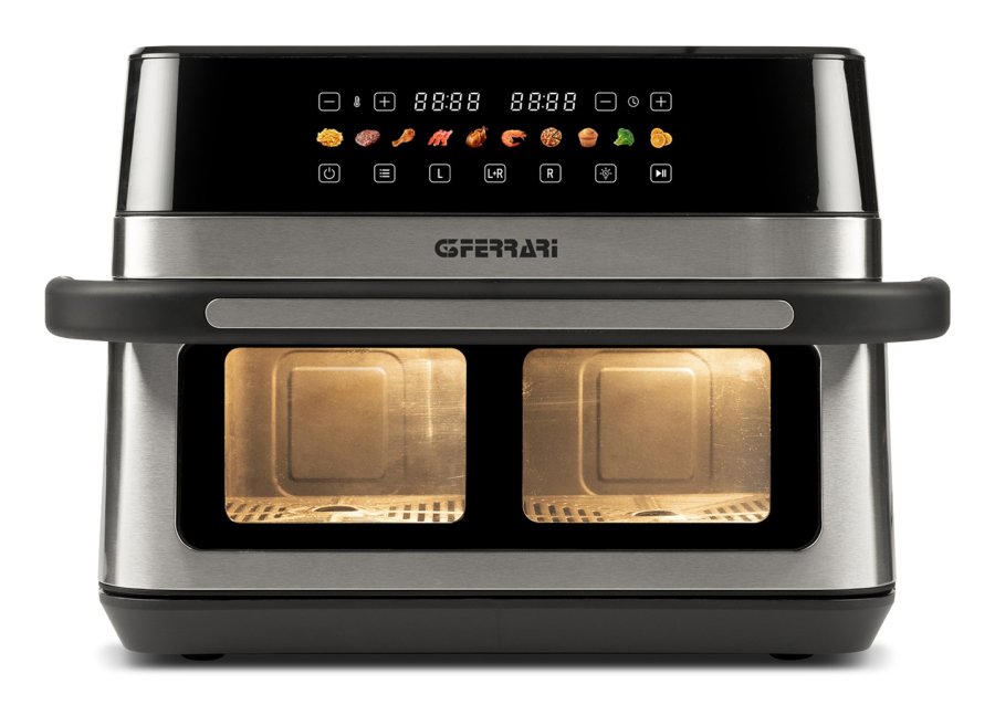 G3 Ferrari G10223 frituregryde Dobbelt 12 L Enkeltst�ende 2200 W Varmluftsteger Sort, Rustfrit st�l #2