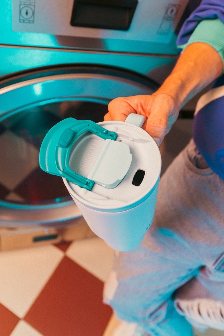 Termokrus med teleskopsugerr Kambukka Rio Tumbler 950 ml Frosty Coconut #8