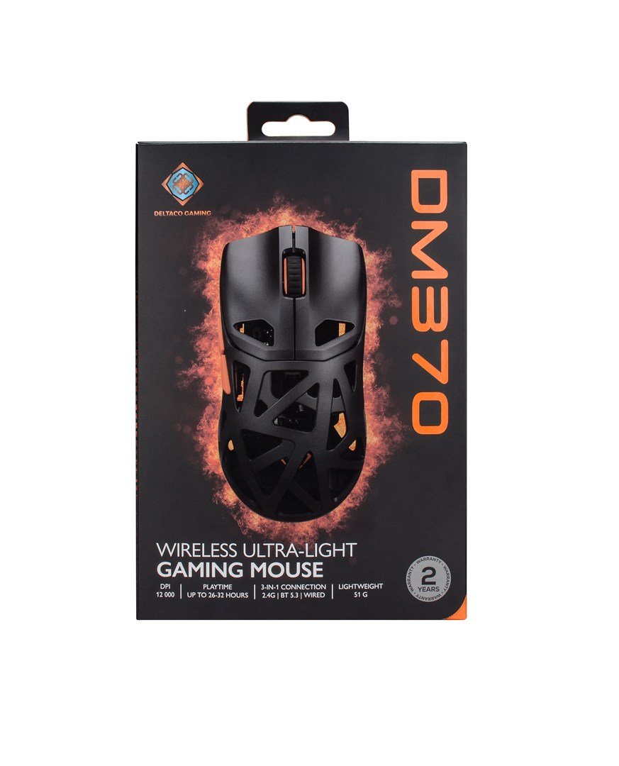 Deltaco Gaming DM370 tr�dl�s ultralet 51g gaming mus, 3311 IC, hurtigopladningsteknologi #7