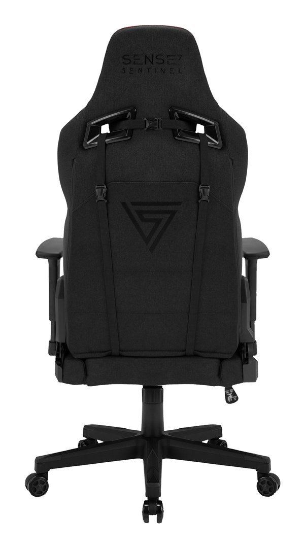 SENSE7 Sentinel PC gamingstol Polstret s�de Sort, R�d #7