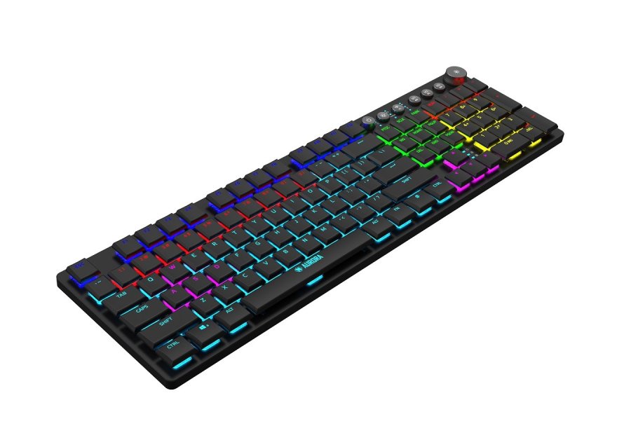 iBox AURORA K-6 tastatur Universel RF trdls + Bluetooth QWERTY Engelsk Sort #18