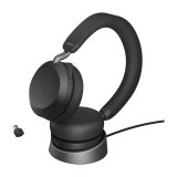 Jabra Evolve2 75 Headset Kabel & trdls Opkald/musik USB Type-C Bluetooth Opladningsstativ Sort #5