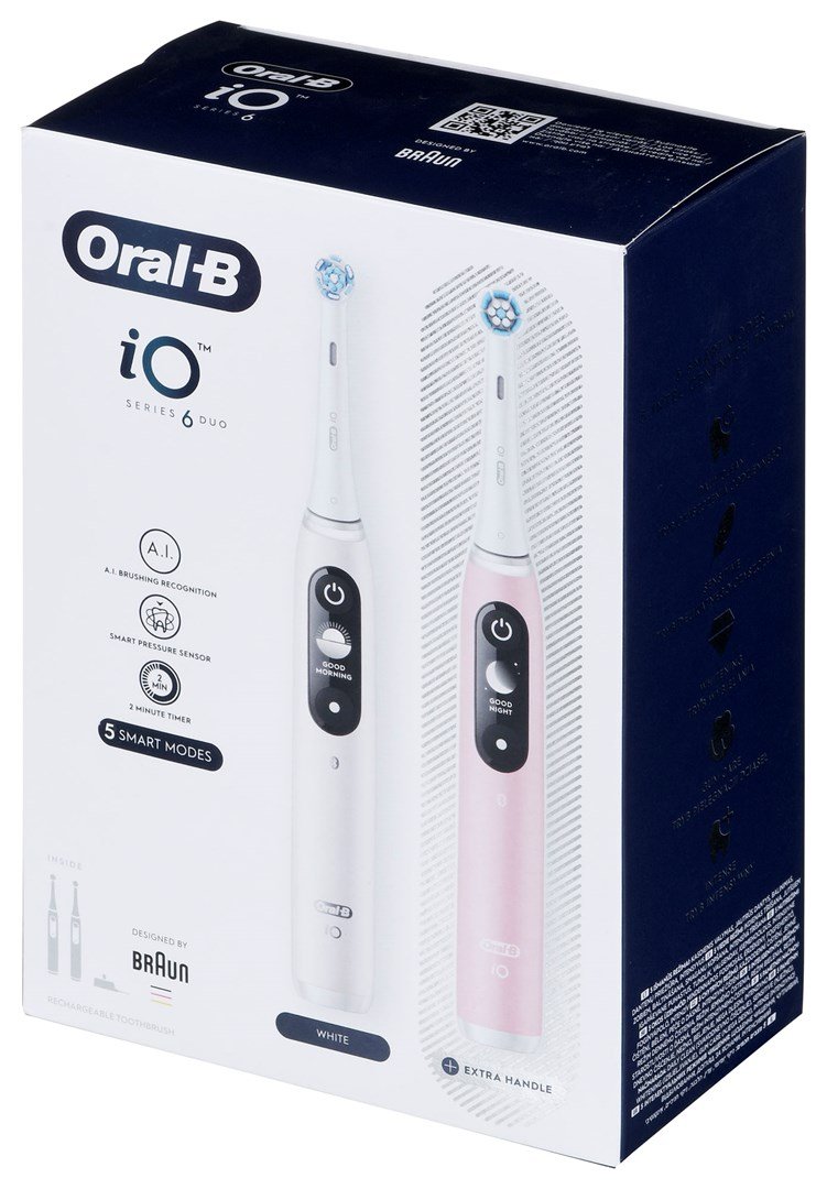 Braun Oral-B iO6 DuoPack Hvid/Pink #9